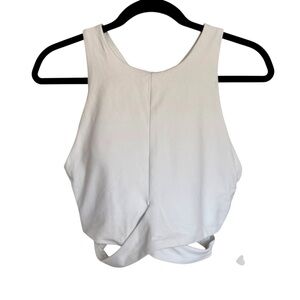 Athleta Conscious Cut Out Bra White Size Medium NWT